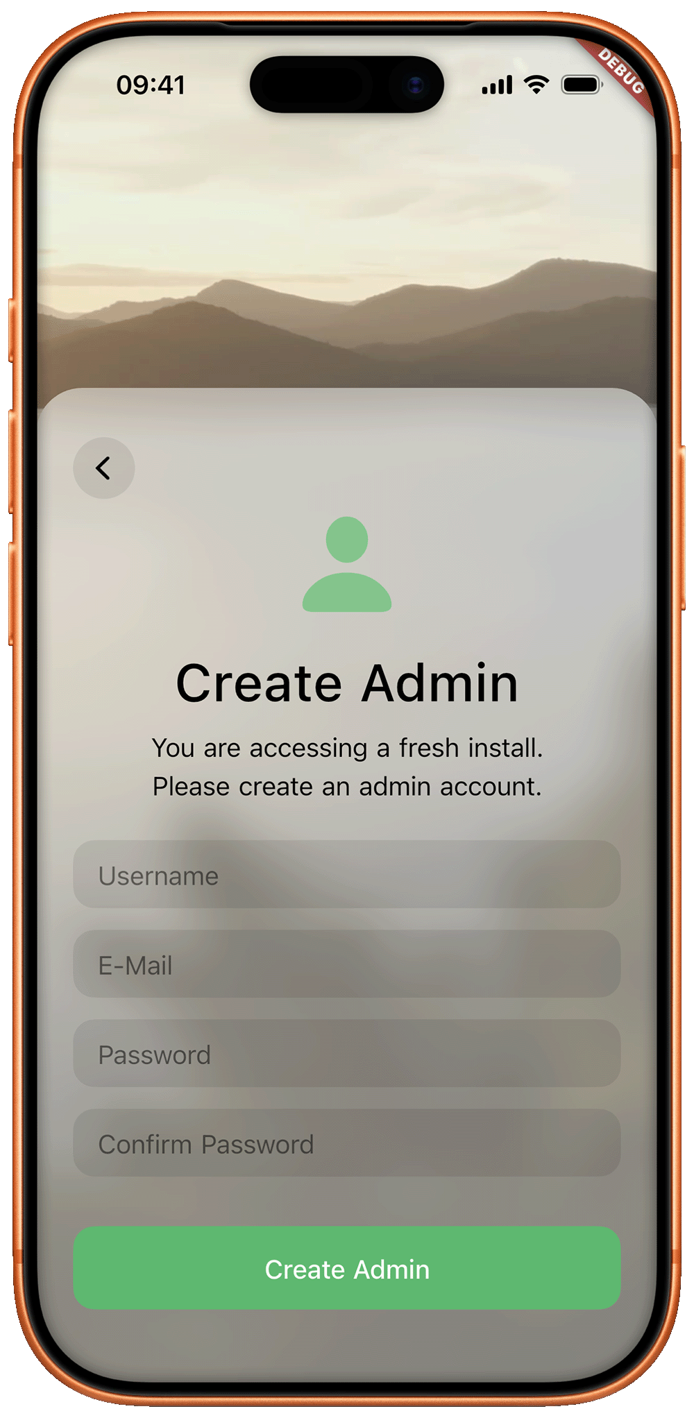 Fernwaerts create admin screen